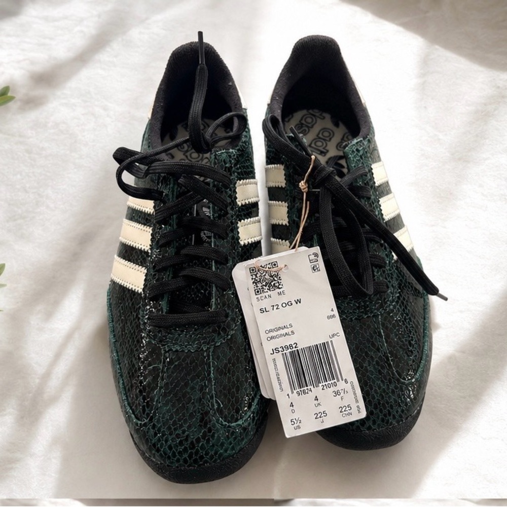 Adidas SL 72 OG W Green Snakeskin Sneakers | Women’s Size 5.5 | NWT